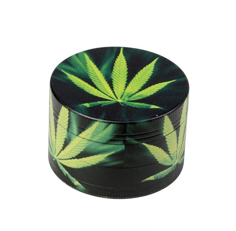 Grinder Green Leaf 4 parties 50mm