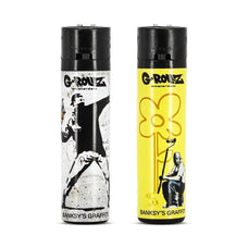 Briquet à pierre G-Rollz Banksy Gris et Jaune - HoRuS - Boulogne sur Gesse - Midi Pyérénées - Isle en Dodon - Saint Gaudens