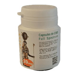 Capsules de CBD 20mg Full Spectrum Horus (20caps) - HoRuS - Boulogne sur Gesse - Midi Pyérénées - Isle en Dodon - Saint Gaudens