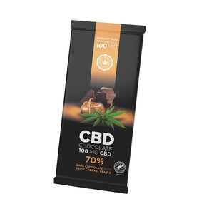 CBD chocolat noir avec perles de caramel salé - HoRuS - Boulogne sur Gesse - Midi Pyérénées - Isle en Dodon - Saint Gaudens