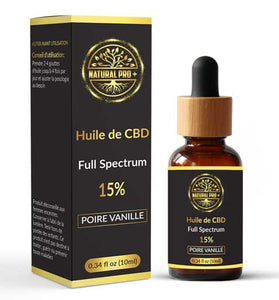 Huile CBD 15% Poire Vanille NP+ - HoRuS - Boulogne sur Gesse - Midi Pyérénées - Isle en Dodon - Saint Gaudens