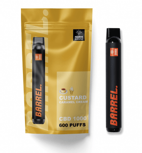 Le Barrel Puff 1000mg CBD Backed Custard - HoRuS - Boulogne sur Gesse - Midi Pyérénées - Isle en Dodon - Saint Gaudens