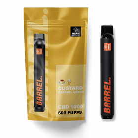 Le Barrel Puff 1000mg CBD Backed Custard - HoRuS - Boulogne sur Gesse - Midi Pyérénées - Isle en Dodon - Saint Gaudens